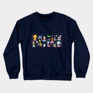 Circus Animals - Cute design by Cecca Designs Crewneck Sweatshirt